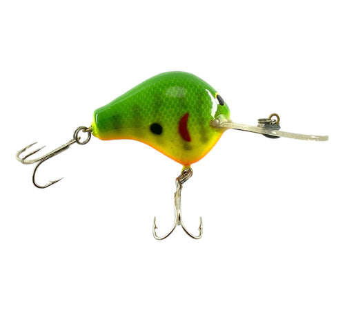 BAGLEY BAITS Diving B1 Fishing Lure in GREEN CRAYFISH on CHARTREUSE. Right