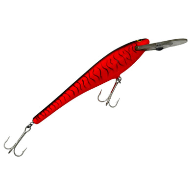 Rare BAGLEY BAITS BANG-O-B 8 Jerkbait in BLACK STRIPES on ORANGE. big fish fishing lure. R