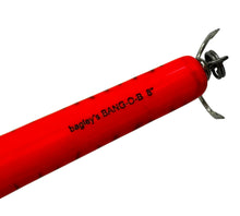 Load image into Gallery viewer, Rare BAGLEY BAITS BANG-O-B 8 Jerkbait in BLACK STRIPES on ORANGE. big fish fishing lure.  bagleys
