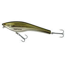 Load image into Gallery viewer, BAGLEYS B FLAT 8 SHINER GLIDE BAIT in LITTLE BASS ON WHITE LB4
