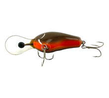 Load image into Gallery viewer, Belly View of BAGLEY Divin&#39; B II or DB-2 Fishing Lure in BLACK on BROWN. For Sale Online at Toad Tackle!
