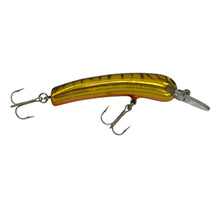 Charger l&#39;image dans la galerie, BAGLEYS BAITS SHALLOW SMOO 3 Balsa Wood Fishing Lure in FLASH GOLD on TIGER STRIPES R
