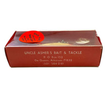Cargar imagen en el visor de la galería, UNCLE ASHERS BAIT and TACKLE Vintage ARKANSAS WOOD CHOPPER Fishing Lure 7
