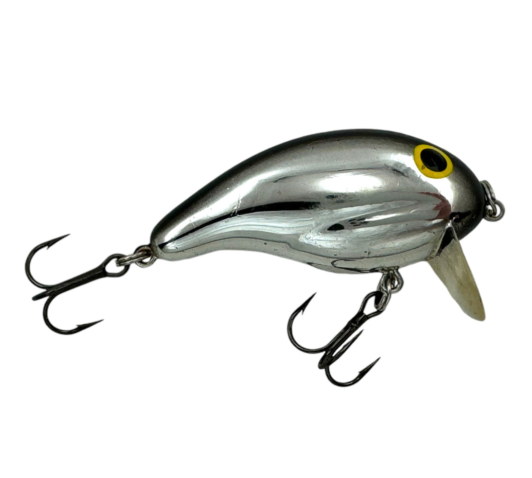 Right Facing View for BANDIT LURES FOOTLOOSE Fishing Lure. Chrome Black Wake Bait.