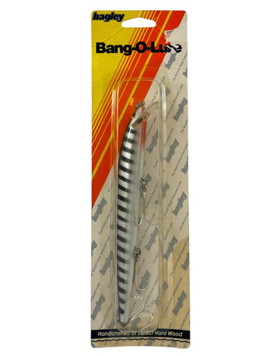 BAGLEYS BANG O LURE 7 Hardwood Fishing Lure in STRIPED BLACK on SILVER
