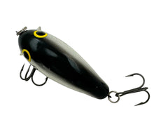 Load image into Gallery viewer, Dorsal View for BANDIT LURES FOOTLOOSE Fishing Lure. Chrome Black Wake Bait.
