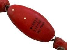 Lade das Bild in den Galerie-Viewer, Hinkle Lizard Antique Fishing Lure. Red.  belly stamp
