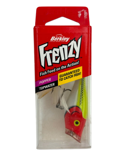 BERKLEY FRENZY POPPER TOPWATER FISHING LURE in CLOWN