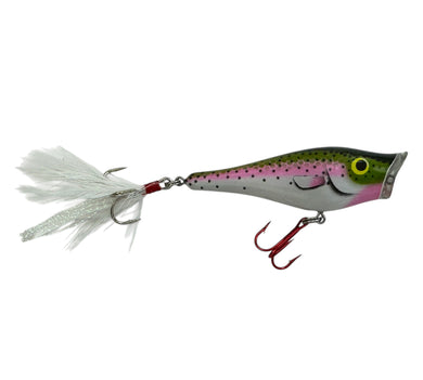 BERKLEY FRENZY POPPER FISHING LURE. RAINBOW TROUT TOPWATER Bait.