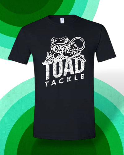 Toad Tackle Fishing Tshirt. Big and Tall Sizes. 2x, 3x, 4x