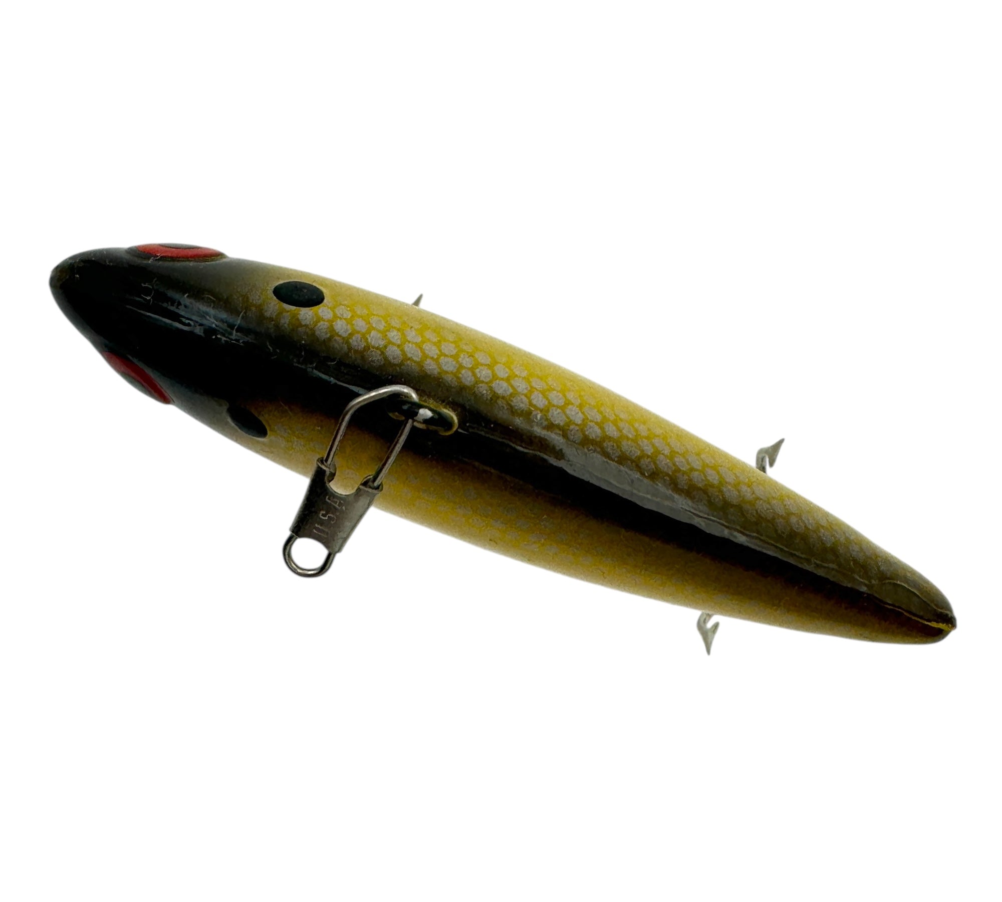 Billy Baits Master Hooker Lure - 5.5 Inch Pearl/Chartreuse/Green Firetip, Concave Head With Rattles For Trolling