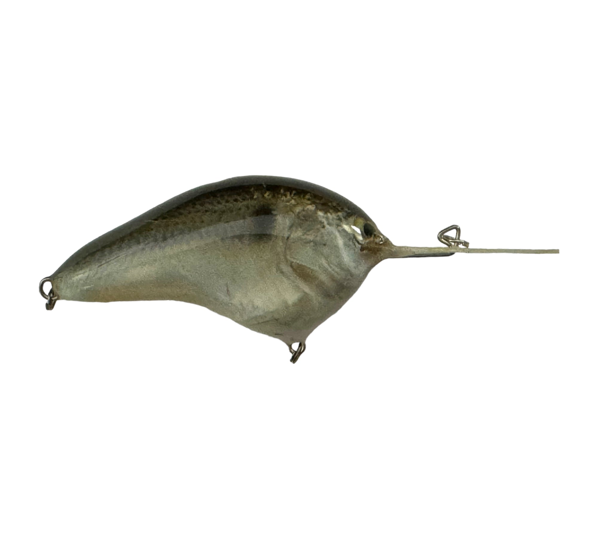 NATURAL SHAD • BRIAN'S BEES CRANKBAITS Handmade Balsa Wood Fishing Lure • Overall 4