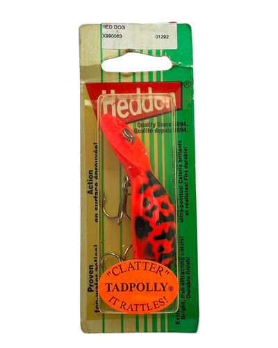 HEDDON LURES CLATTER TAD in RED DOG. Bright Orange KING SALMON Color.