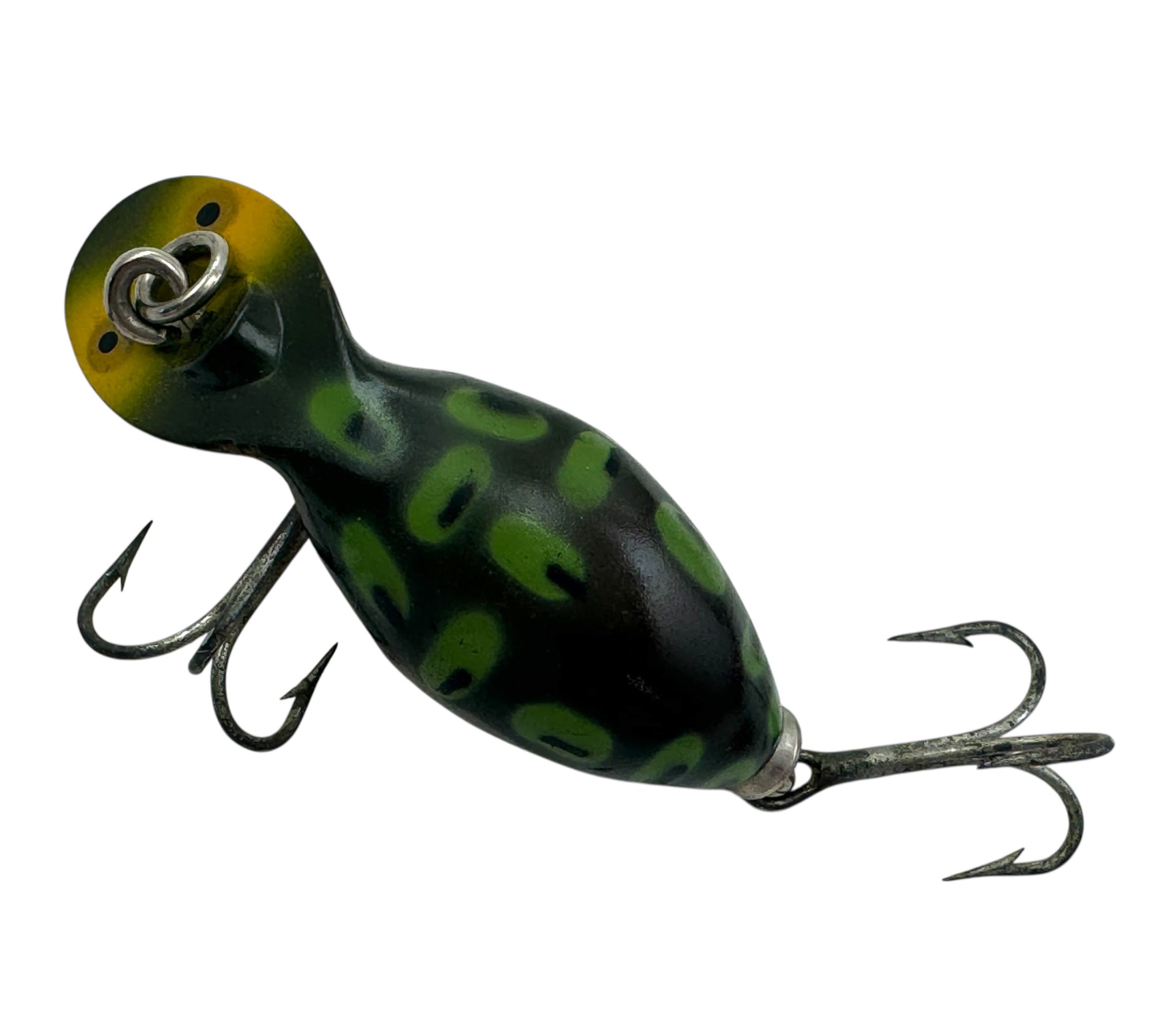 HEDDON LURES TINY TAD TADPOLLY Vintage Fishing Lure • 0990 BF BULLFROG