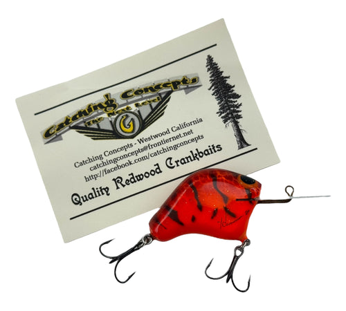 CATCHING CONCEPTS RIPNC 0.5 CUSTOM REDWOOD CRANKBAIT FISHING LURE in CRYSTAL CRAW 