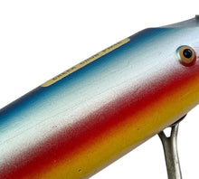 Load image into Gallery viewer, CCBCO Straight Pikie Minnow Wood Fishing Lure. Husky Pikie 2300 Series. Rainbow. eye
