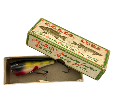 CREEK CHUB BAIT COMPANY (C.C.B.CO.) WOOD PLUNKER Fishing Lure in PERCH SCALE. Cover