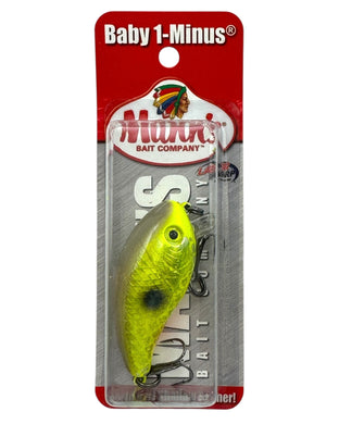 MANNS BABY ONE MINUS SHALLOW DIVER CRANKBAIT in CHARTREUSE THREADFIN HOLOGRAPHIC