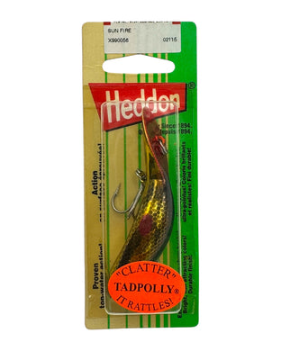 HEDDON LURES CLATTER TAD TADPOLLY in SUNFIRE. RATTLING DIVER.