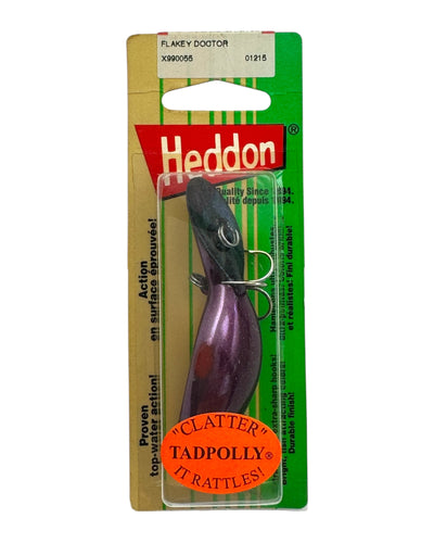 HEDDON LURES CLATTER TAD TADPOLLY in FLAKEY DOCTOR. RATTLING DIVER.