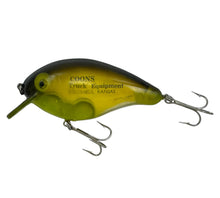 画像をギャラリービューアに読み込む, Rogers Sporting Goods Big Jim advertising FISHING LURE for COON&#39;S TRUCK EQUIPMENT of COLUMBUS, KANSAS. Chartreuse and Black Crankbait. L
