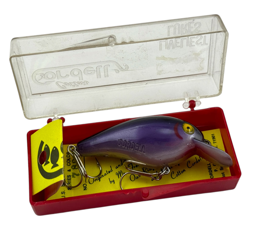 OLD SNAPBOX • COTTON CORDELL LIVELIEST LURES BIG-O Fishing Lure • #7895 PLUM PURPLE