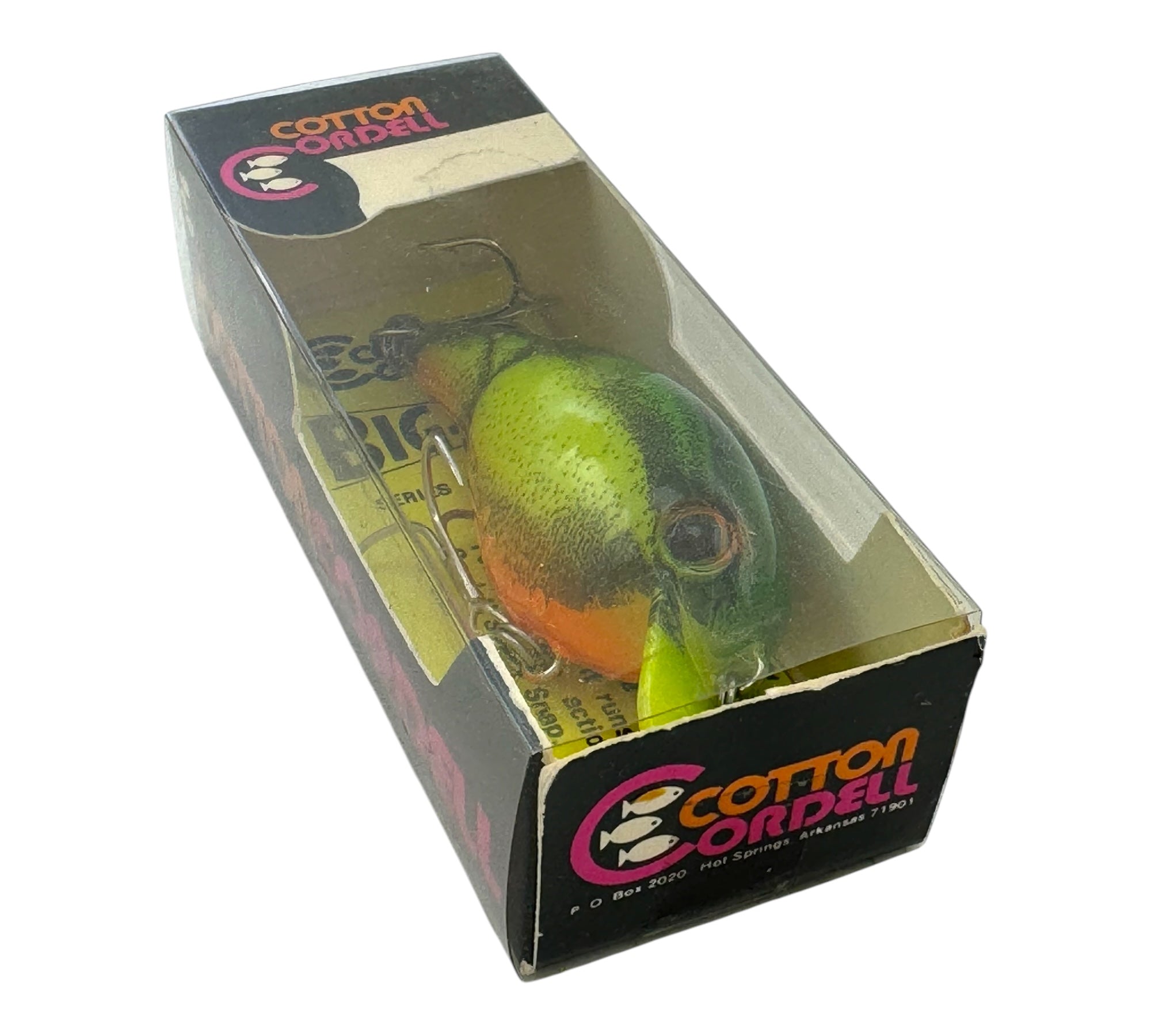 COTTON CORDELL BIG O Fishing Lure • NATURAL CHARTREUSE CRAW Toad Tackle