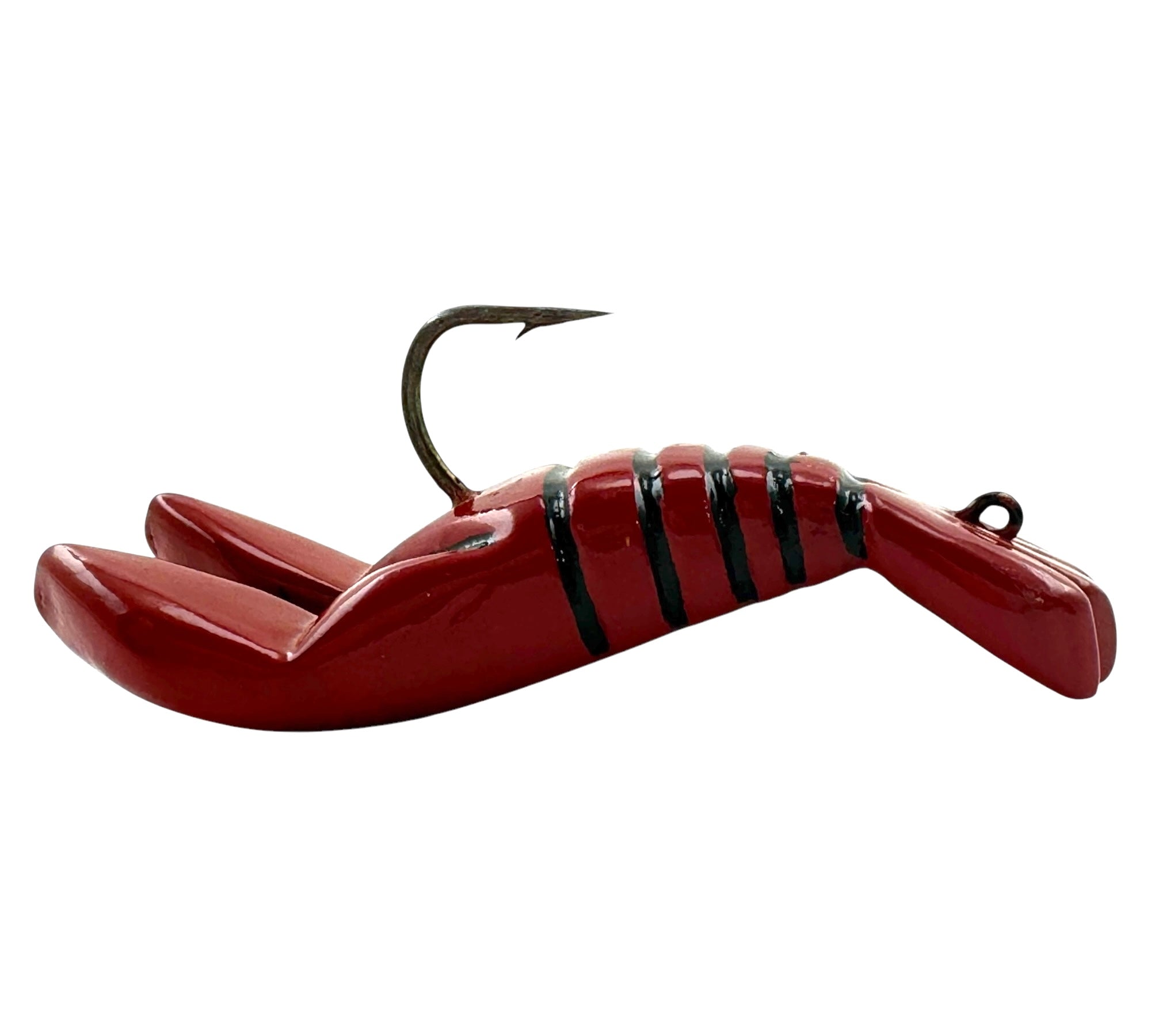 cedar tree fish hook JAS LURES by JIM SMITH WOOD DECOY FISHING LURE • CRAWDAD – Toad Tackle