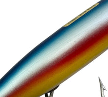 Load image into Gallery viewer, CCBCO Straight Pikie Minnow Wood Fishing Lure. Husky Pikie 2300 Series. Rainbow. crazing
