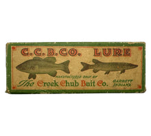 Load image into Gallery viewer, CREEK CHUB BAIT CO BABY PIKIE MINNOW Fishing Lure Antique Box. No. 900 PIKE FINISH.
