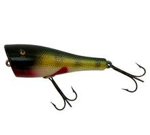 Load image into Gallery viewer, CREEK CHUB BAIT COMPANY (C.C.B.CO.) WOOD PLUNKER Fishing Lure in PERCH SCALE. Left
