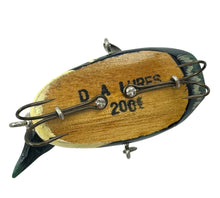 Load image into Gallery viewer, DA LURES of WESTERN PENNSYLVANIA. Hand Carved Custom Loon Wood Fishing Lure by DALE ALBORN. 2001
