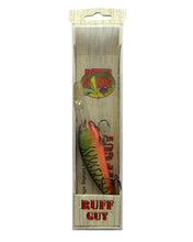 Load image into Gallery viewer, DAVE'S KABOOM BAITS RUFF GUY WOOD CRANKBAIT. GREEN HOT TIGER
