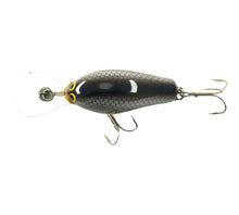 Load image into Gallery viewer, Top View of BAGLEY Divin&#39; B II or DB-2 Fishing Lure in BLACK on BROWN. For Sale Online at Toad Tackle!
