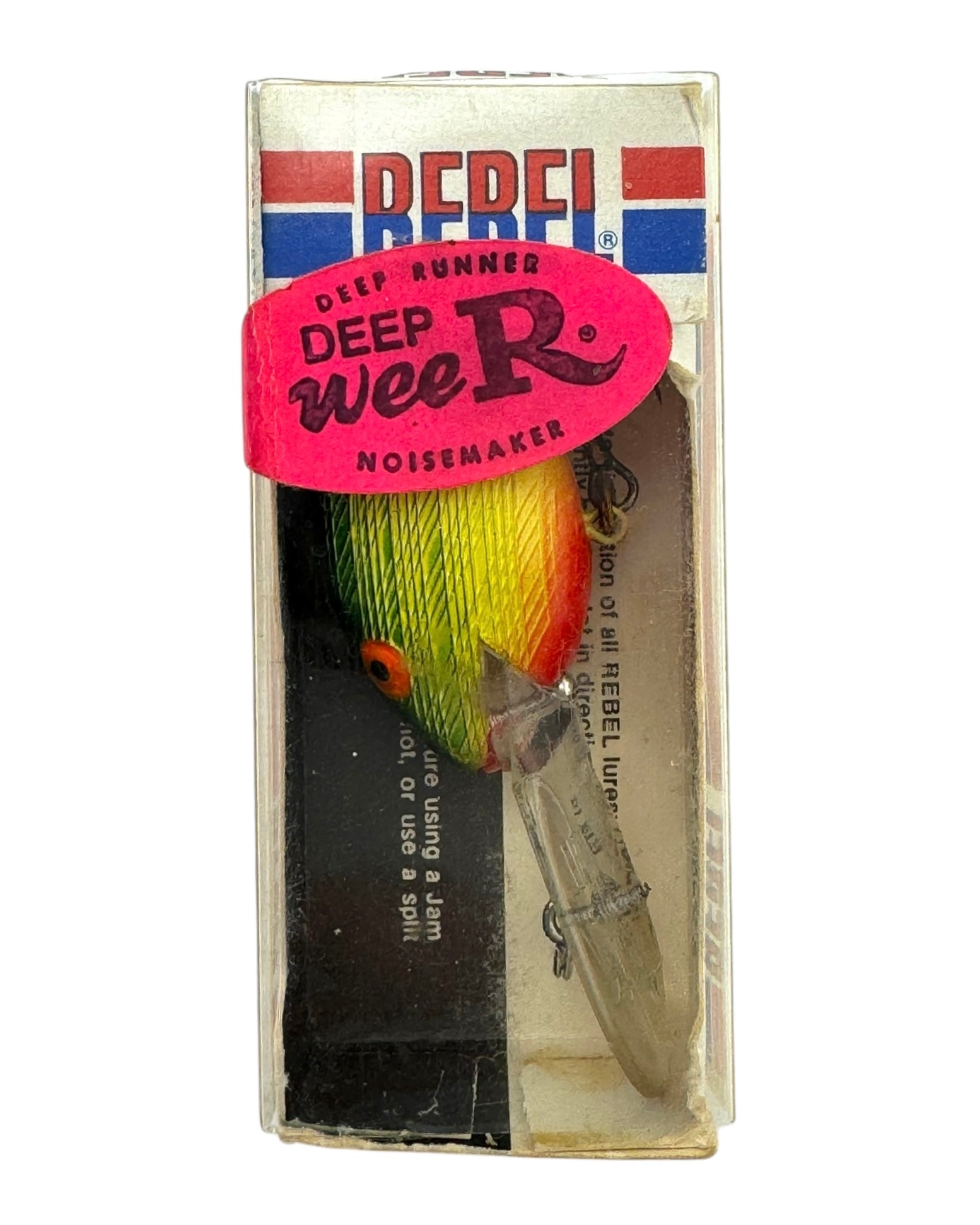 antique rebel fishing lures DEEP WEE-R Vintage Lure #DR93R PEA GREEN – Toad Tackle Spectra Line Model:15 lb 150 yds Fishing Line Stripper for 1700 double sided kit