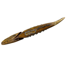 Lade das Bild in den Galerie-Viewer, Rare Sturgeon DFD Wood Decoy. Signed Folk Art Piece by Dave Perkins Duluth Fishing Decoys. digned
