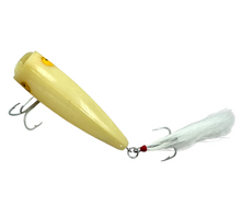 Load image into Gallery viewer, REBEL BONEHEAD TOPWATER LURE. BONE. Model Number PBX-4100. painted eye. dorsal
