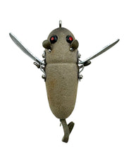 Load image into Gallery viewer, ANTIQUE HEDDON CRAZY CRAWLER. TRANSITIONAL HARDWARE &amp; SURFACE HARDWARE. James Heddon's Sons Box Marked 2120 GM GREY MOUSE. d
