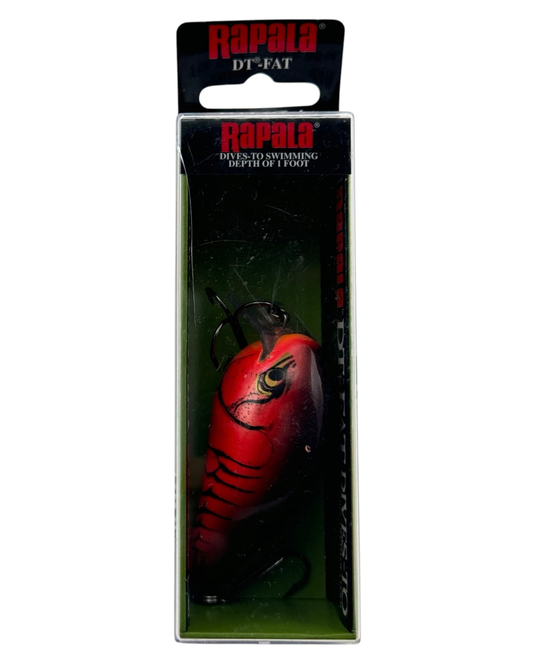 RAPALA LURES DT-FAT SHALLOW RUNNER in DEMON CRAW. DIVES-TO Series Waker.