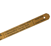 Lade das Bild in den Galerie-Viewer, DUNHAM'S SPORTSMANS PARADISE ANTIQUE WOOD RULER. 1969 MICHIGAN HOOK &amp; LINE FISH LAWS. farmington

