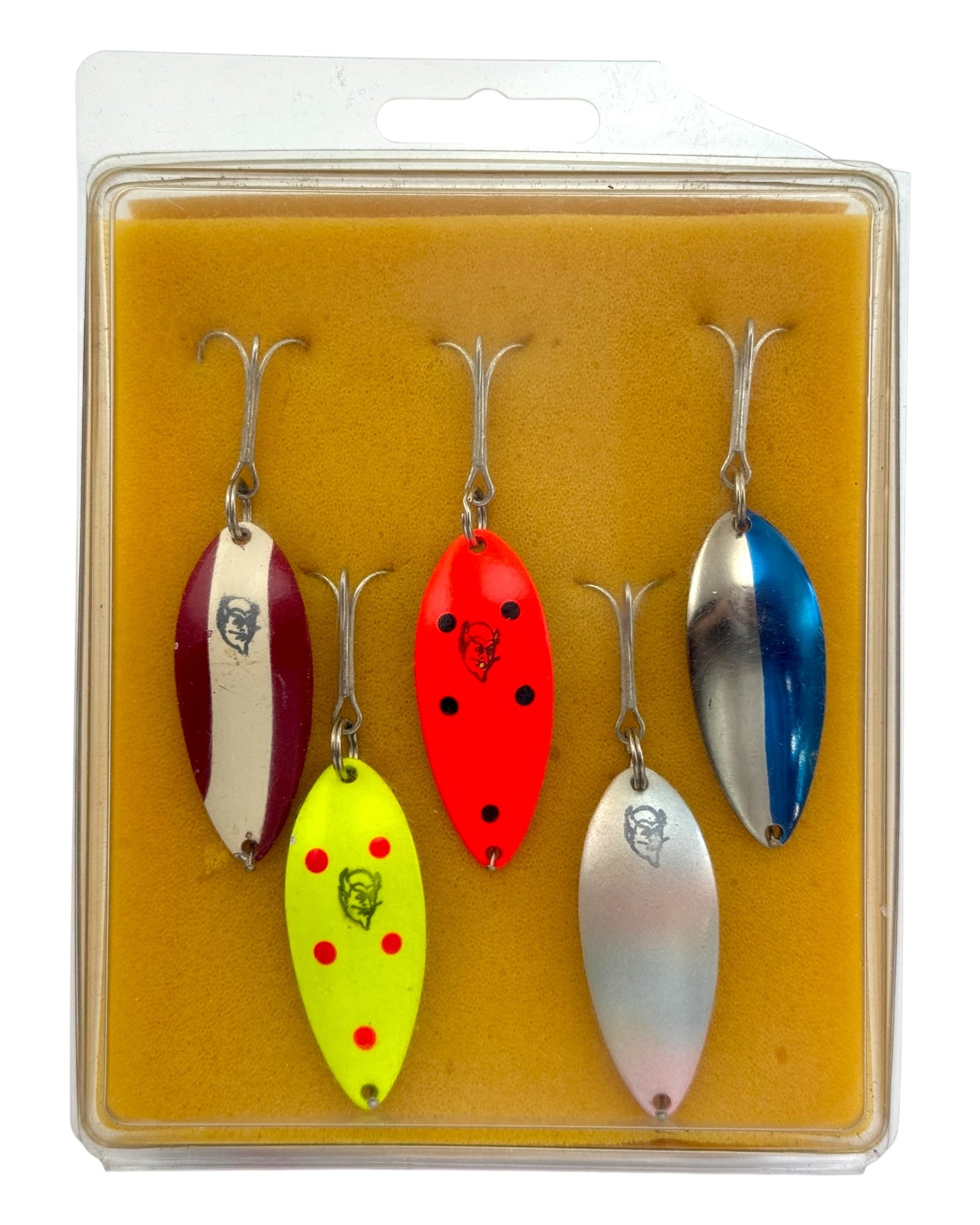 antique daredevle fishing lures pictures EPPINGER MFG. CO. SPOON GIFT SET • 5400 DEVLE DOG KIT Best Telescopic Fishing Rod Bill Lewis Rat Hook Finish:Gold Lead