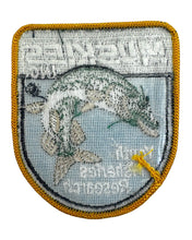 Load image into Gallery viewer, MUSKIES INC YOUTH FISHERIES RESEARCH Fisherman PATCH • esocidae back
