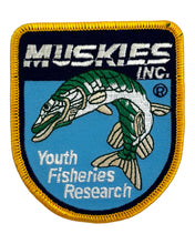 Load image into Gallery viewer, MUSKIES INC YOUTH FISHERIES RESEARCH Fisherman PATCH • esocidae
