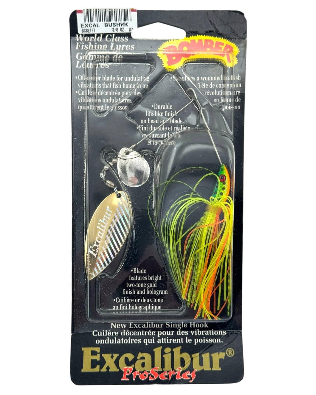 BOMBER EXCALIBUR BUSHWACKER Spinnerbait Fishing Lure