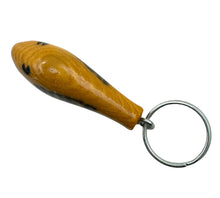 Load image into Gallery viewer, POES LURE COMPANY HAND CRAFTED Cedar Wood FISHING LURE KEYCHAIN 4
