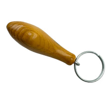 Load image into Gallery viewer, POES LURE COMPANY HAND CRAFTED Cedar Wood FISHING LURE KEYCHAIN 3
