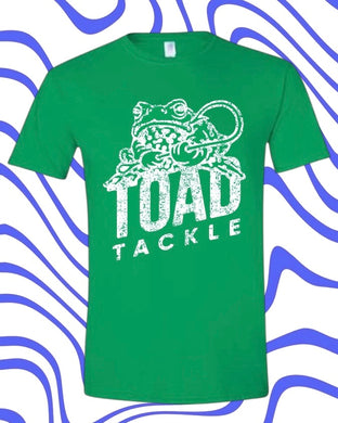 Toad Tackle All Cotton Fishing Tee in Green