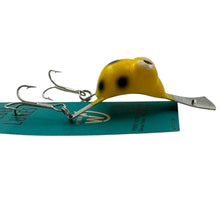 Load image into Gallery viewer, WEBER TACKLE YELLOW FLIP FROG TOPWATER FISHING LURE r
