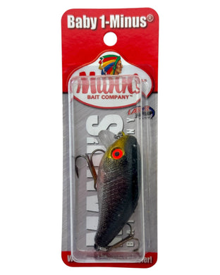 MANNS BABY ONE MINUS SHALLOW DIVER CRANKBAIT in FOIL FLAKE SHAD