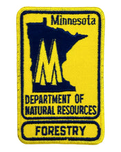 Load image into Gallery viewer, DEPT of NATURAL RESOURCES FORESTRY PATCH. MINNESOTA. vintage version
